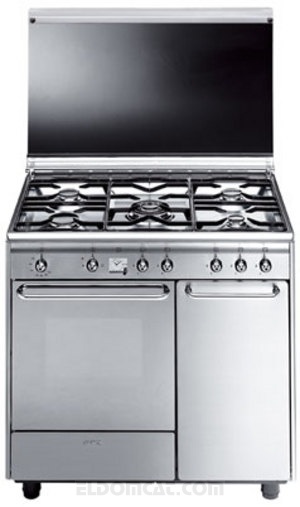 Smeg Cucina CX91GM con forno termoventilato e piano cottura gas